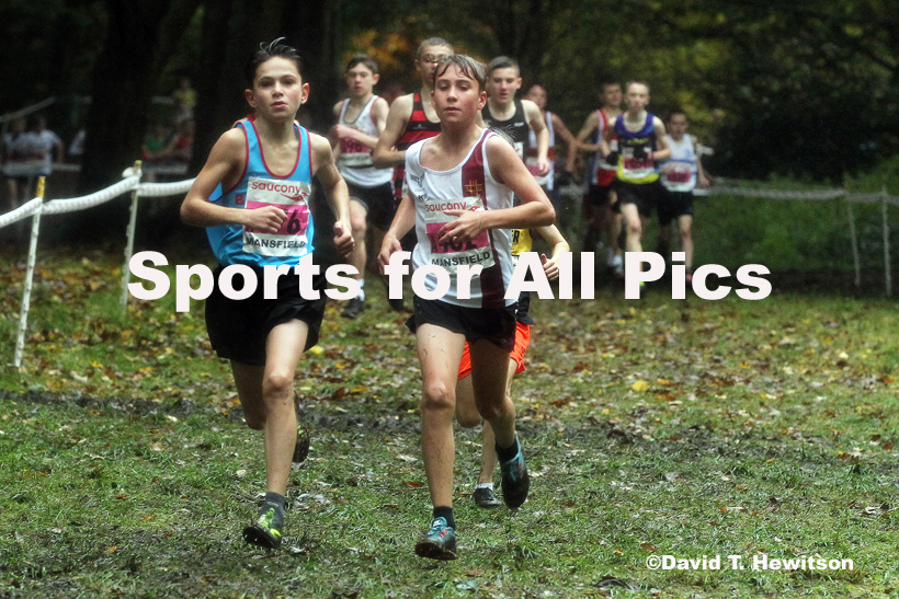 Boys under-13s, National Cross Country Relay Champs., Berry Hill Park, Mansfield.  Photo: David T. Hewitson/Sports for All Pics